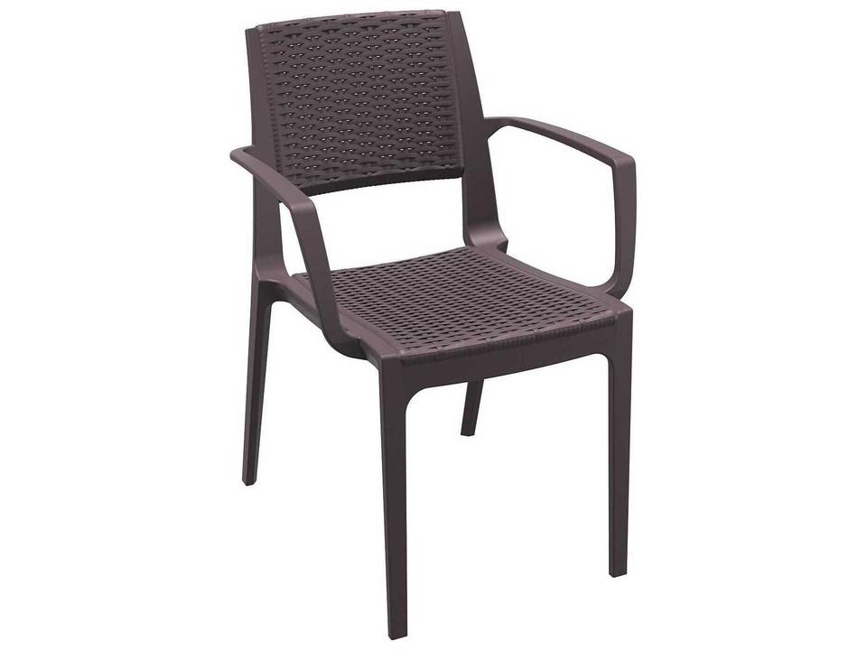 Capri Brown Resin Dining Chair