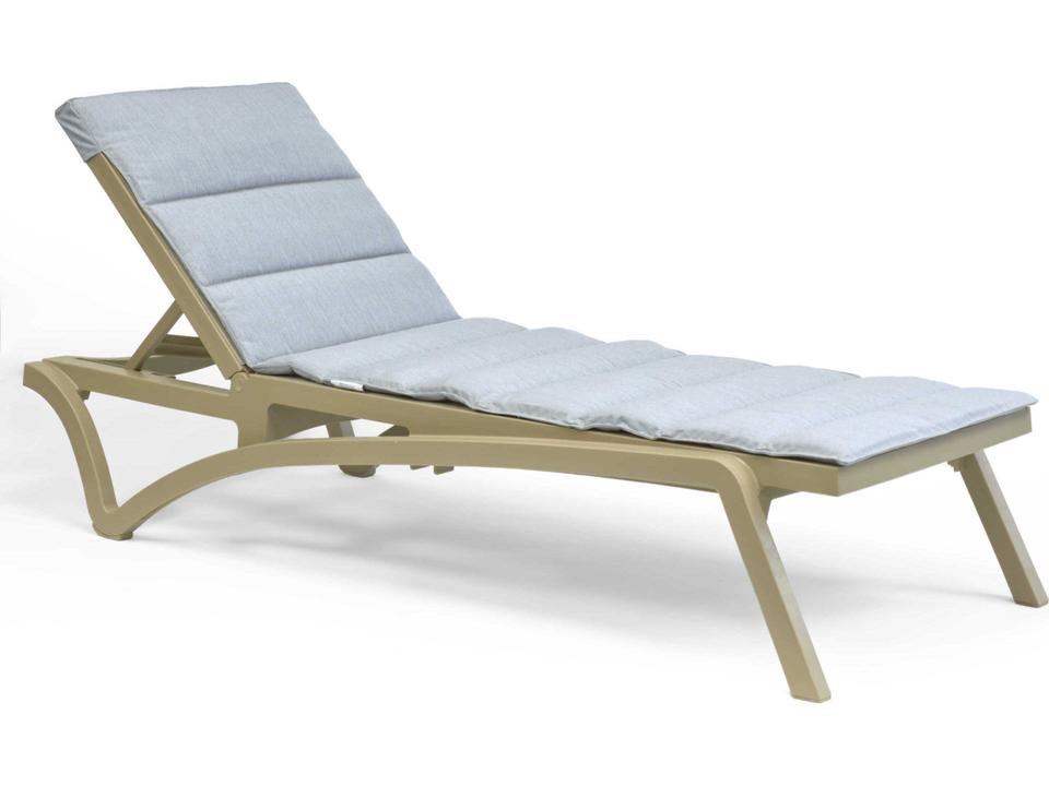 Sunbrella Granite Chaise Patio Cushion