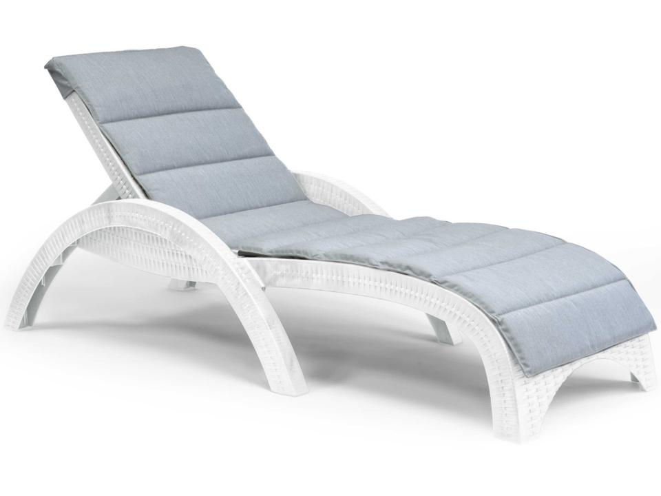 Sunbrella Granite Chaise Pad with Hoody