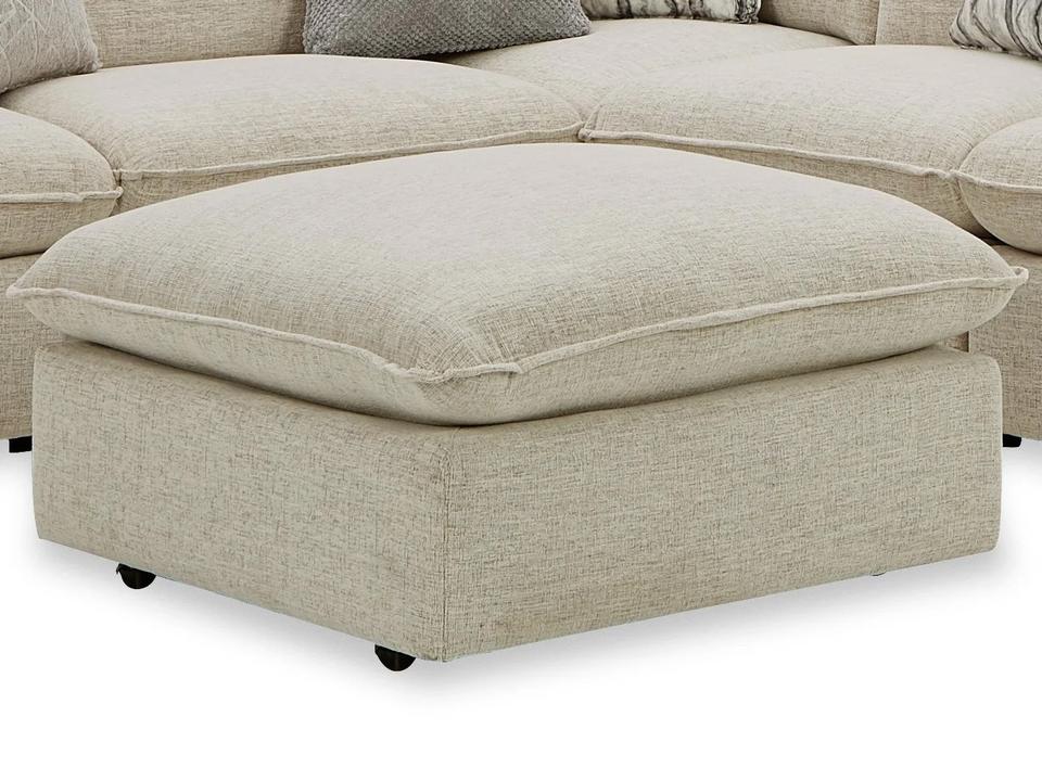 CM Modern Bumper Ottoman with Hidden Casters