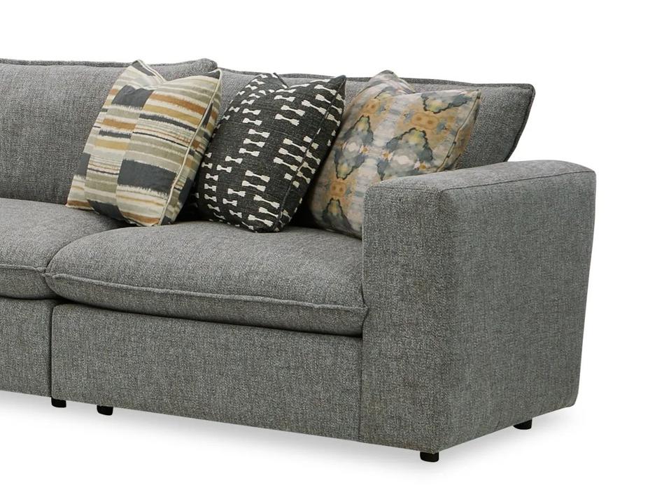 CM Modern Right Arm Facing Chair and a Half Modular Sectional Component