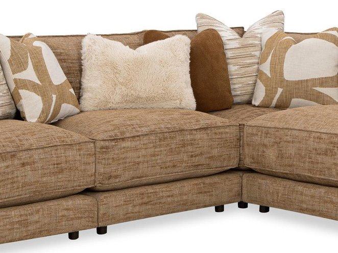 CM Modern Leather Armless Chair and a Half