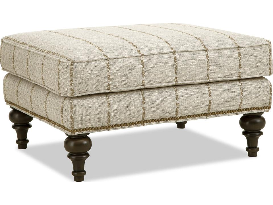New Traditions Ottoman Customizable with Tapered Legs