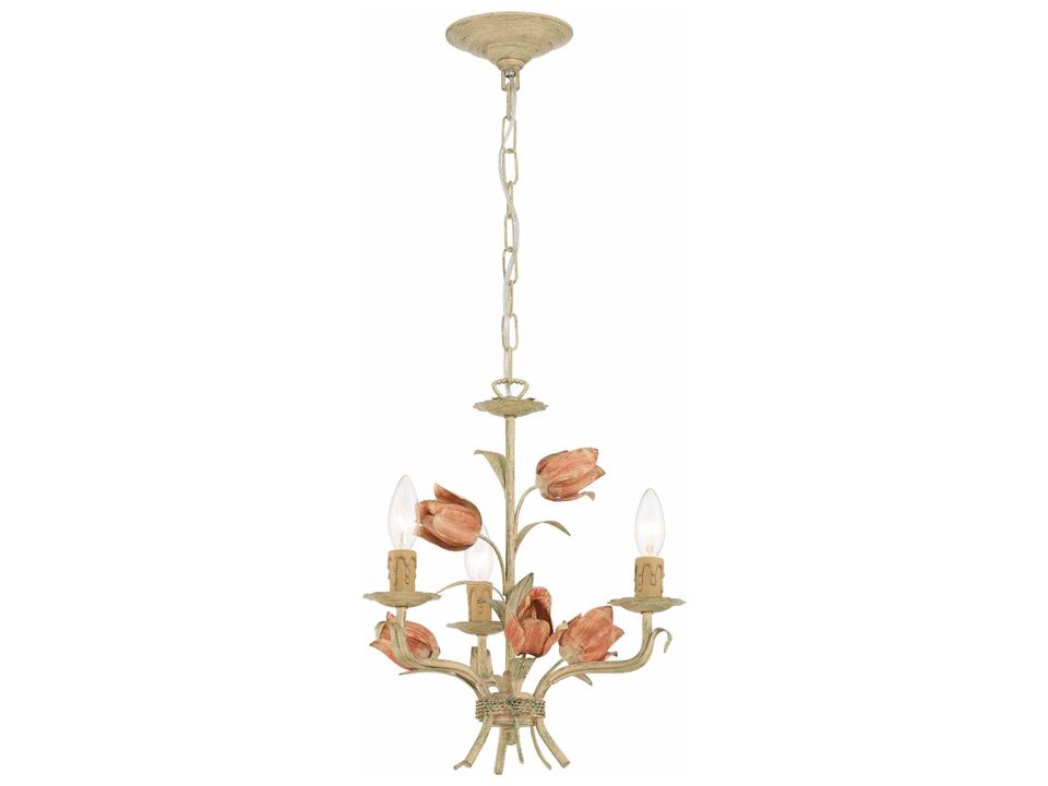 Southport 3-Light Mini Chandelier in Sage Rose Finish
