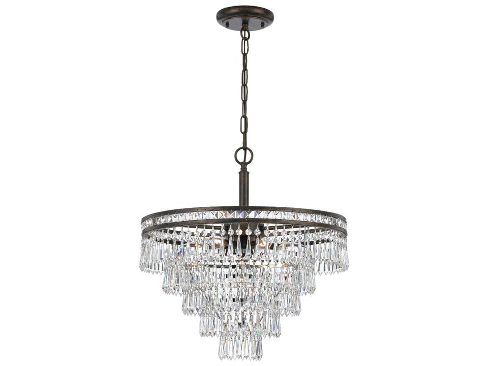 7-Light Mercer Chandelier with Hand Cut Crystal