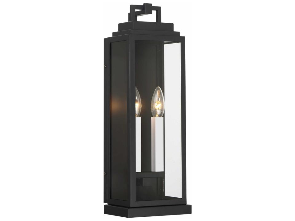 Aspen 2-Light Wall Sconce in Matte Black