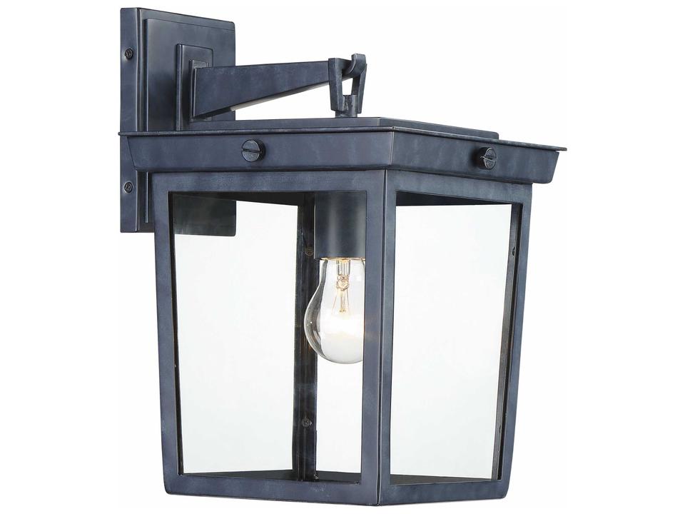 Belmont 1-Light Outdoor Wall Sconce in Graphite