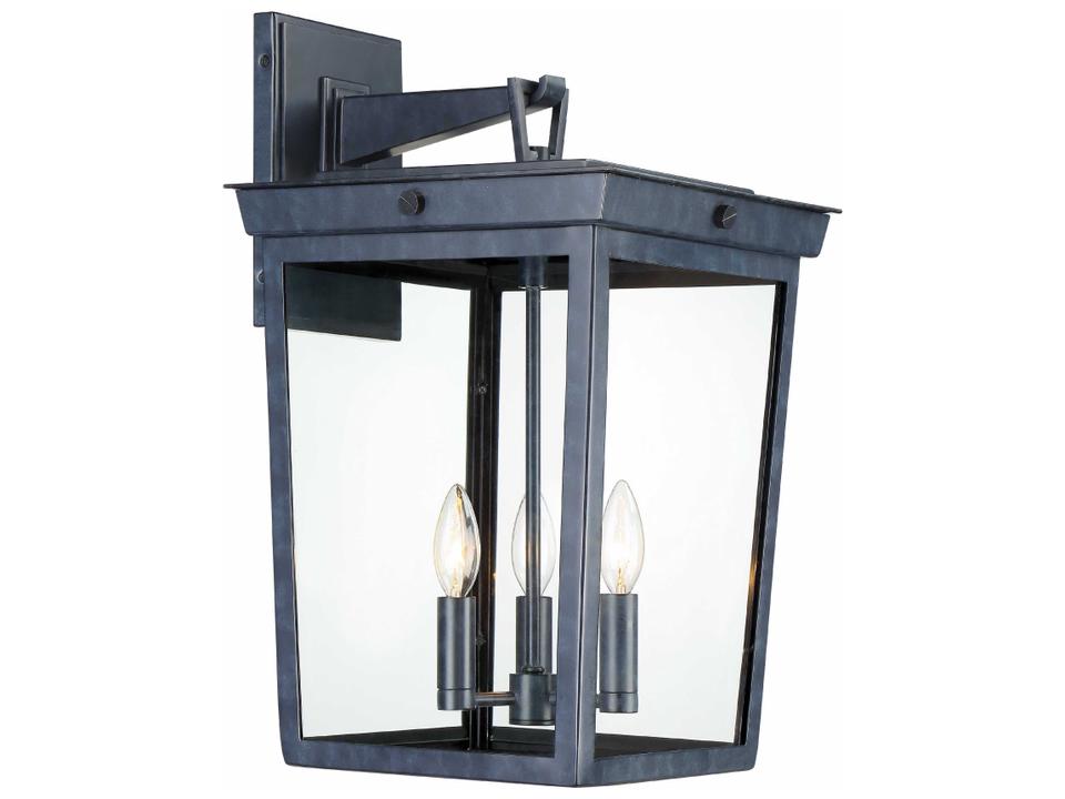 Belmont 3-Light Outdoor Wall Sconce in Graphite