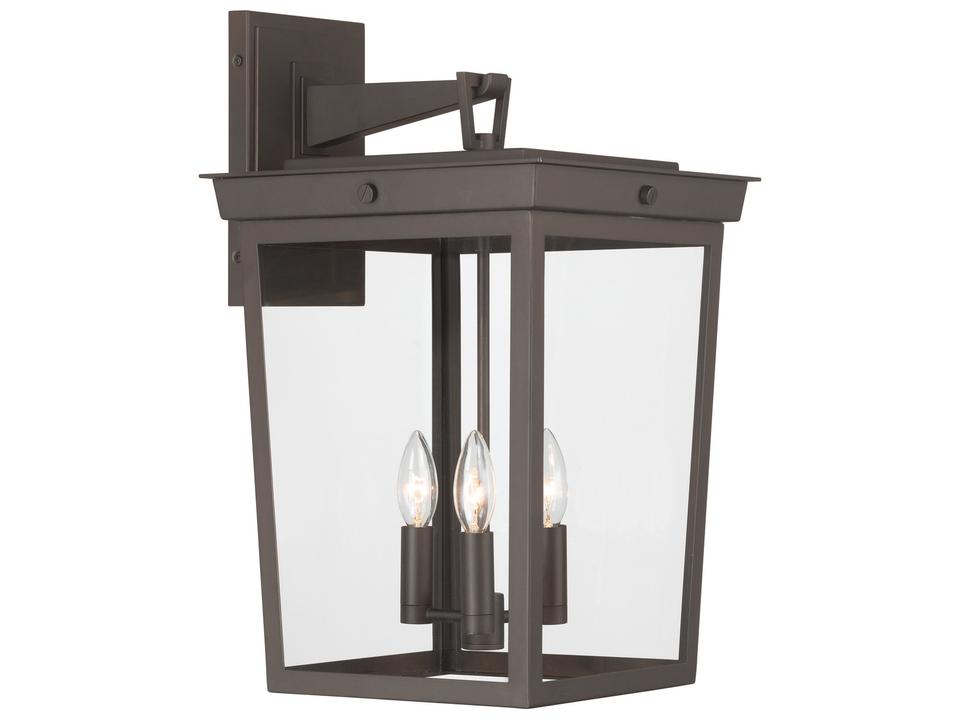 Belmont 3-Light Outdoor Wall Sconce in Twilight Bronze