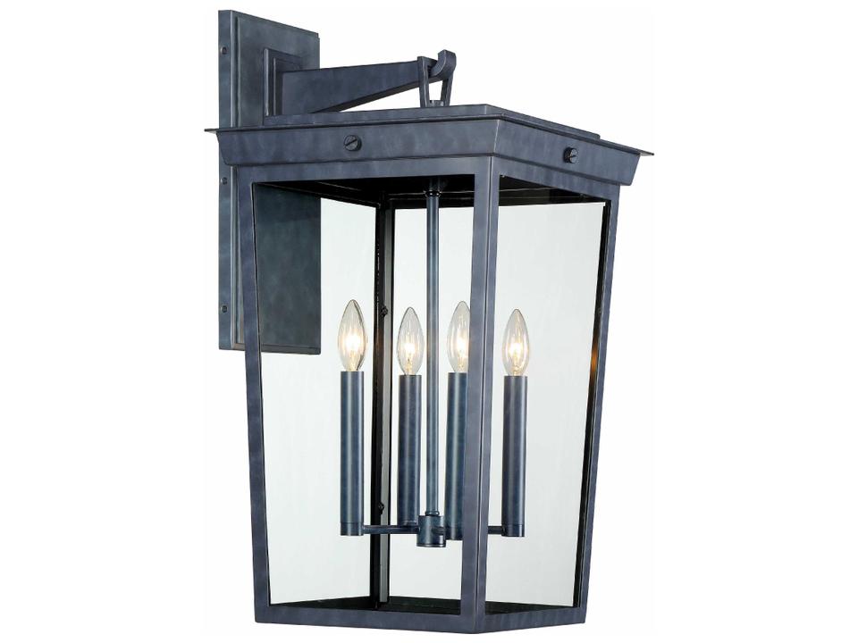 Belmont 4-Light Outdoor Wall Light in Graphite