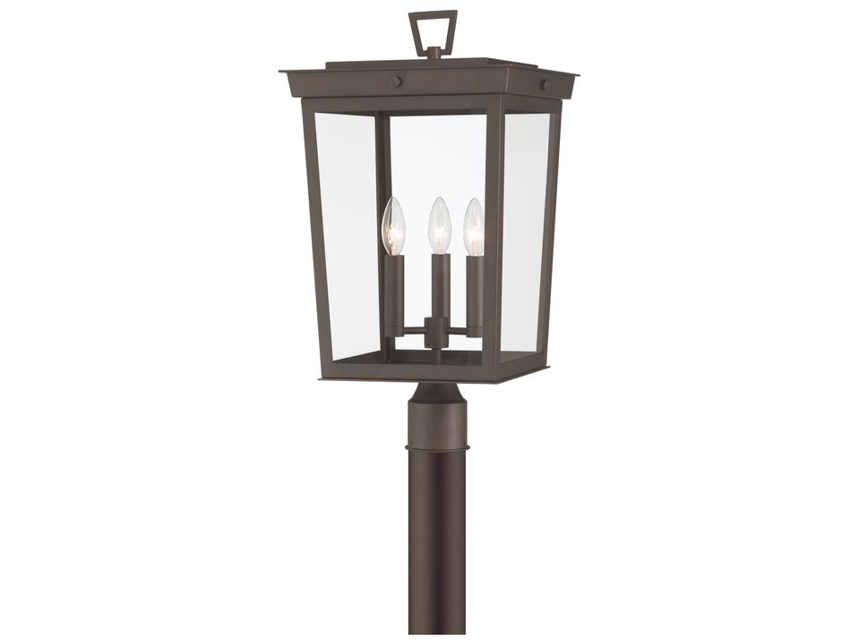 Belmont 3-Light Outdoor Post Light in Twilight Bronze