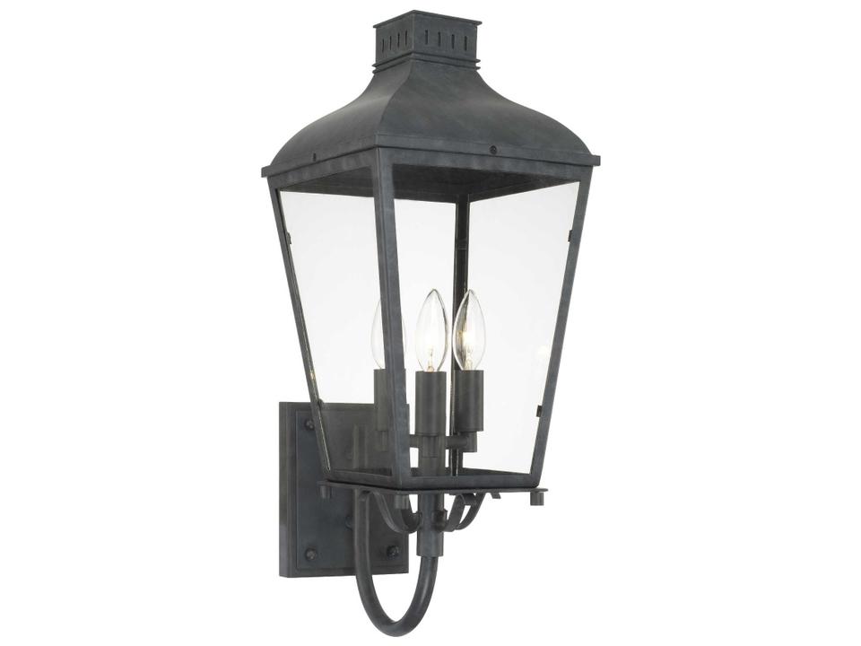 Dumont 3-Light Outdoor Wall Light in Graphite