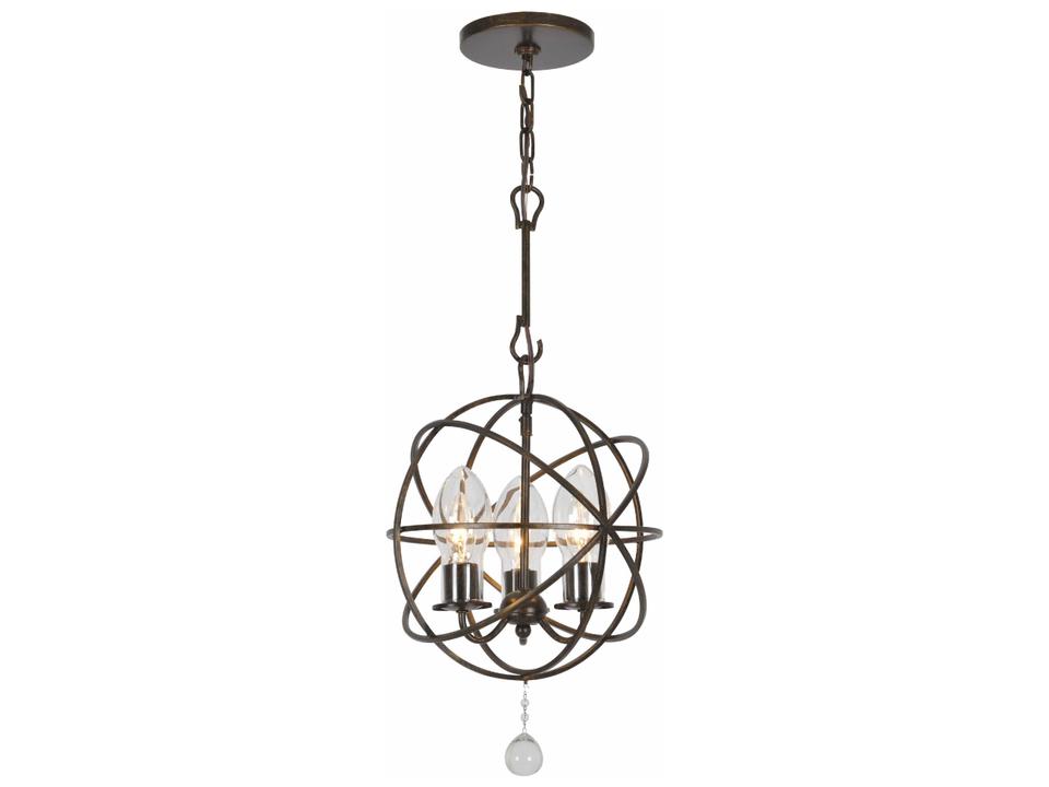 Solaris 3-Light Outdoor Hanging Light in English Bronze