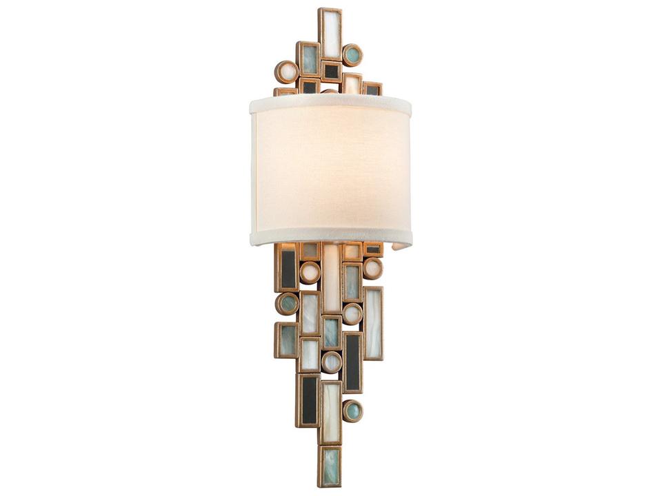 Dolcetti 1-Light Champagne Leaf Green Wall Sconce