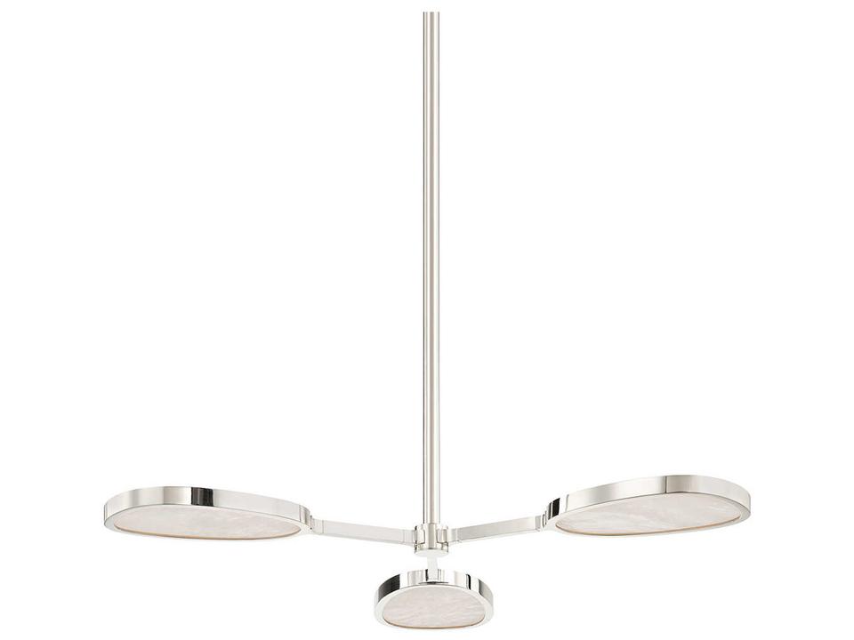 Beirut 3-Light Burnished Nickel LED Chandelier