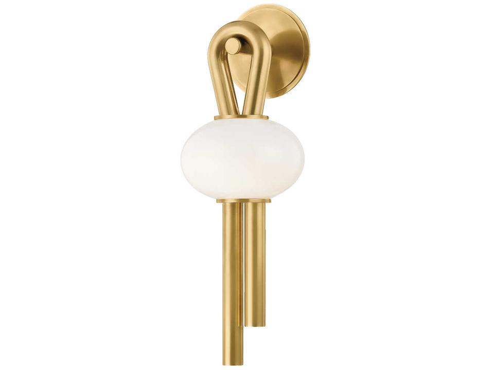 Ala 1-Light LED Wall Sconce in Vintage Brass