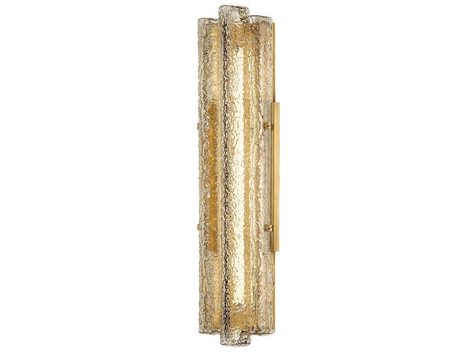 Carnelian 1-Light LED Wall Sconce in Vintage Brass