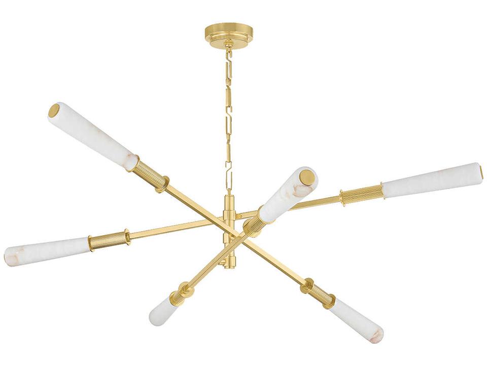 Dashiell 60-Inch LED Chandelier in Vintage Polished Brass