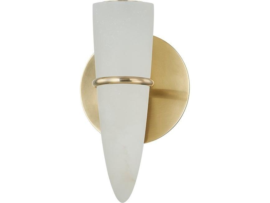 Lombardy 1-Light LED Wall Sconce in Vintage Brass