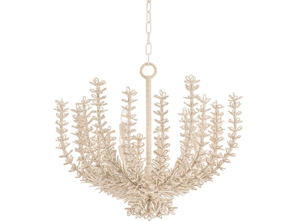 Pedrillo 6-Light Cream Plaster Off White Chandelier