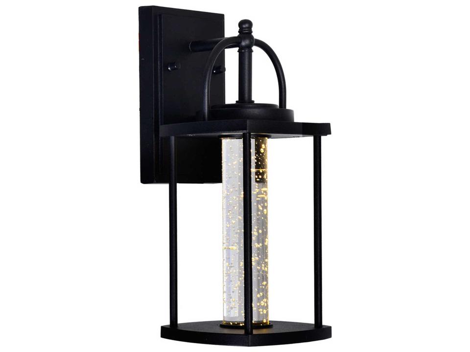 Greenwood 1-Light 14-Inch LED Outdoor Wall Light in Black