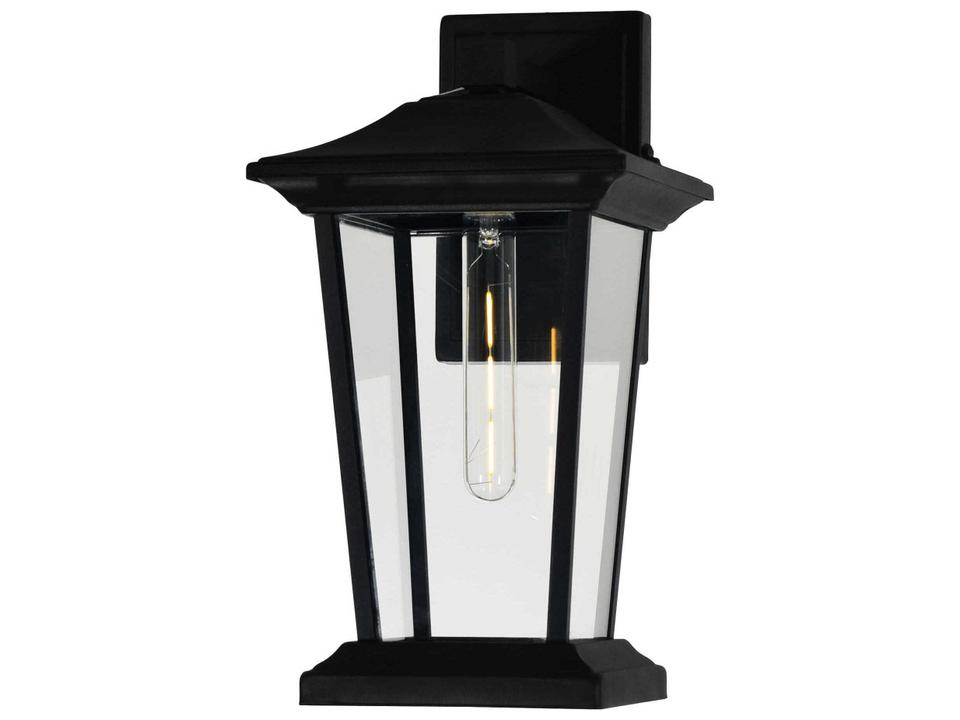 Leawood 1-Light Outdoor Wall Light in Black