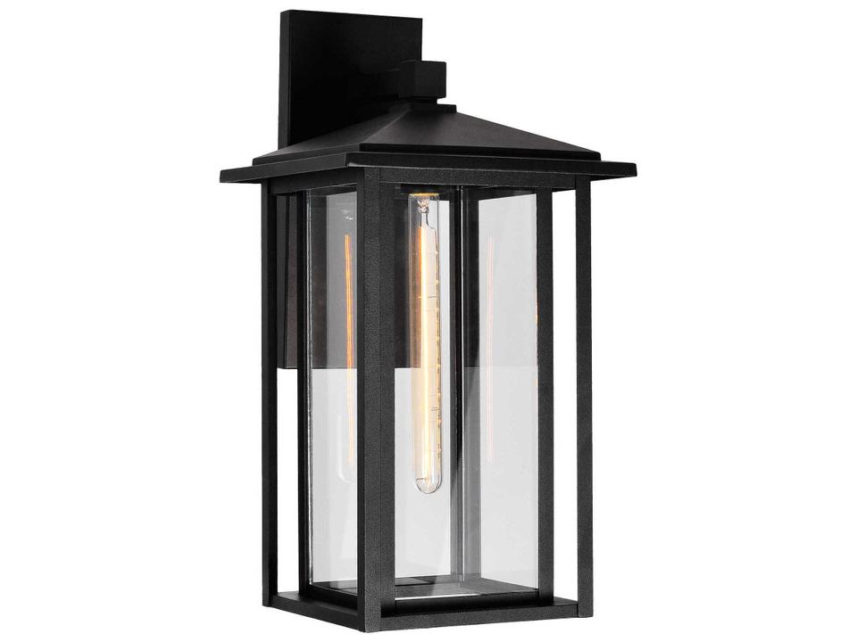Crawford 1-Light Outdoor Wall Light in Black