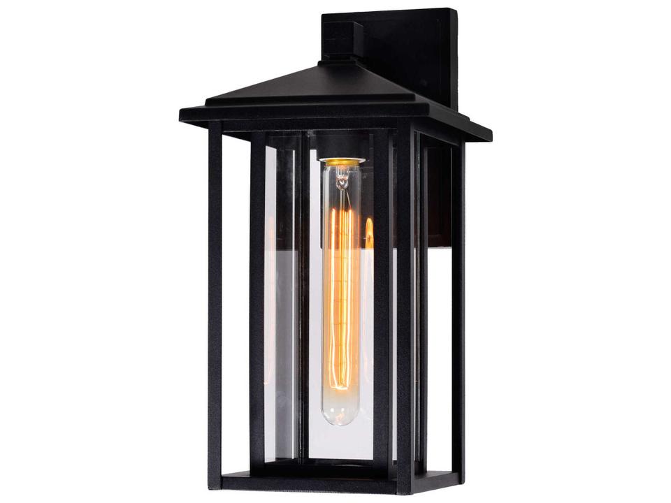 Crawford 1-Light Outdoor Wall Light in Black