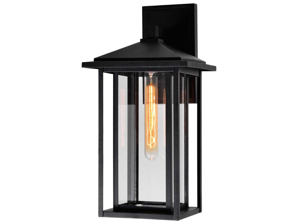 Crawford 1-Light Outdoor Wall Light in Black