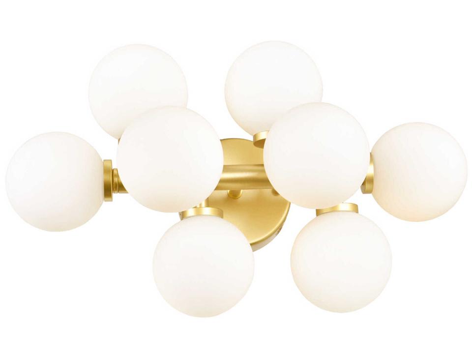 Arya 8-Light Satin Gold Vanity Light