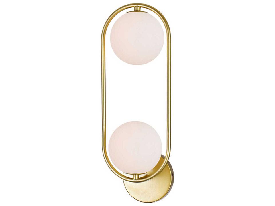 Celeste 2-Light Wall Sconce with Medallion Gold Finish