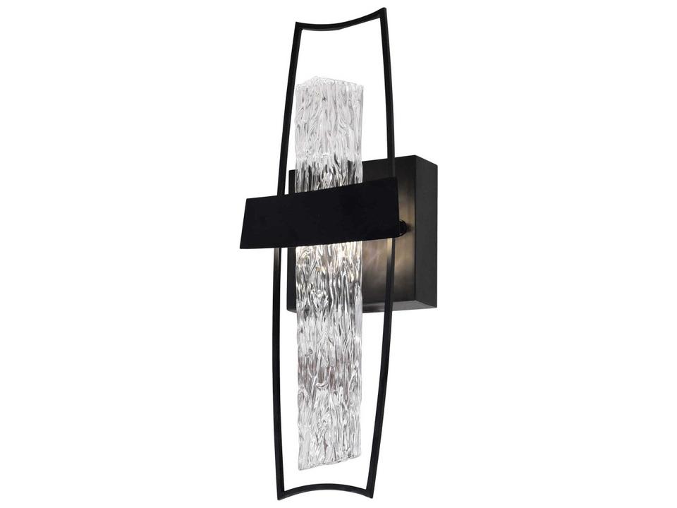 Guadiana LED Wall Sconce in Black and Satin Gold Finish
