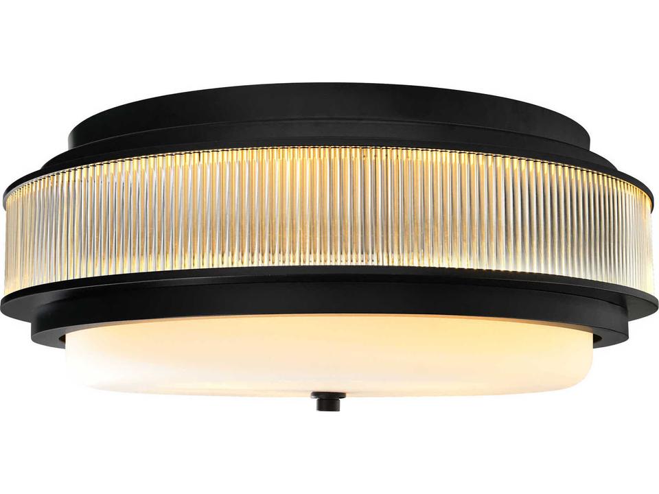 Valdivia 4-Light 18-Inch Flush Mount in Black