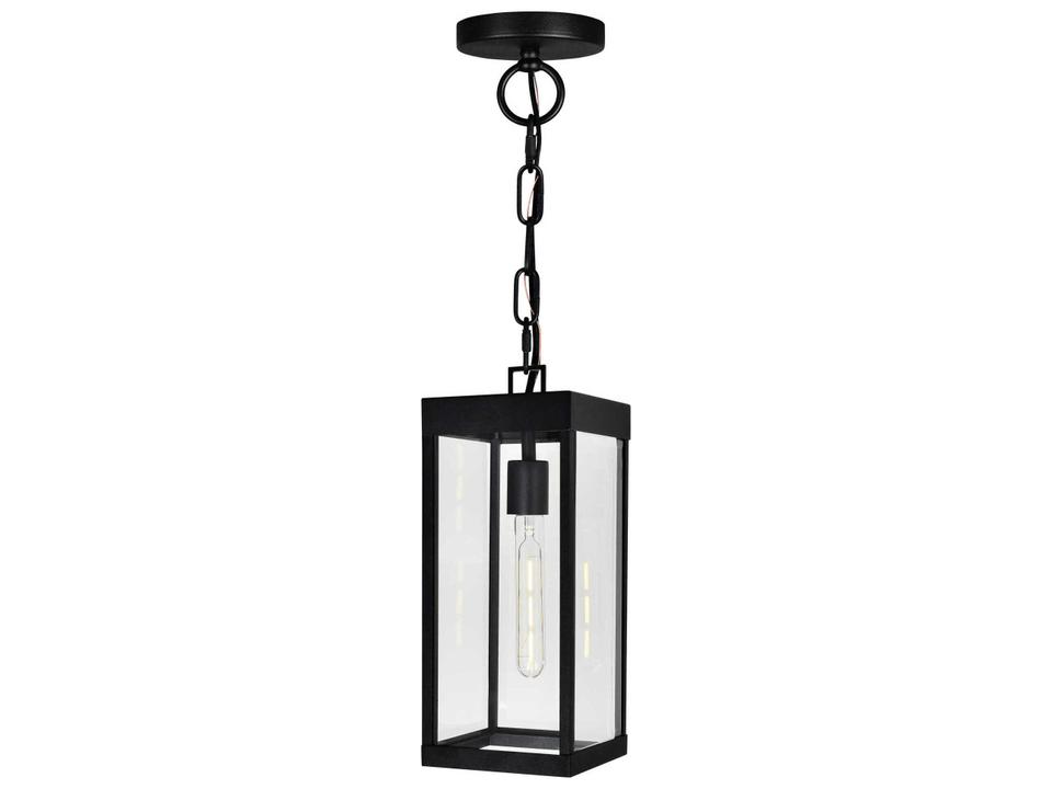 Windsor 1-Light Outdoor Hanging Light in Black