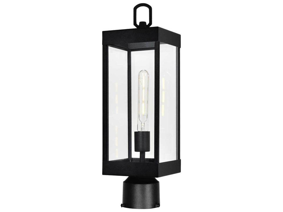 Windsor 1-Light Outdoor Post Light in Black