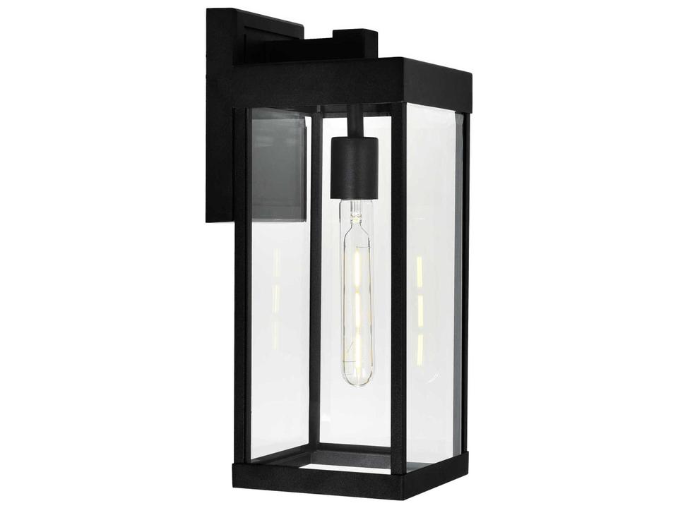 Windsor 1-Light Outdoor Wall Light in Black