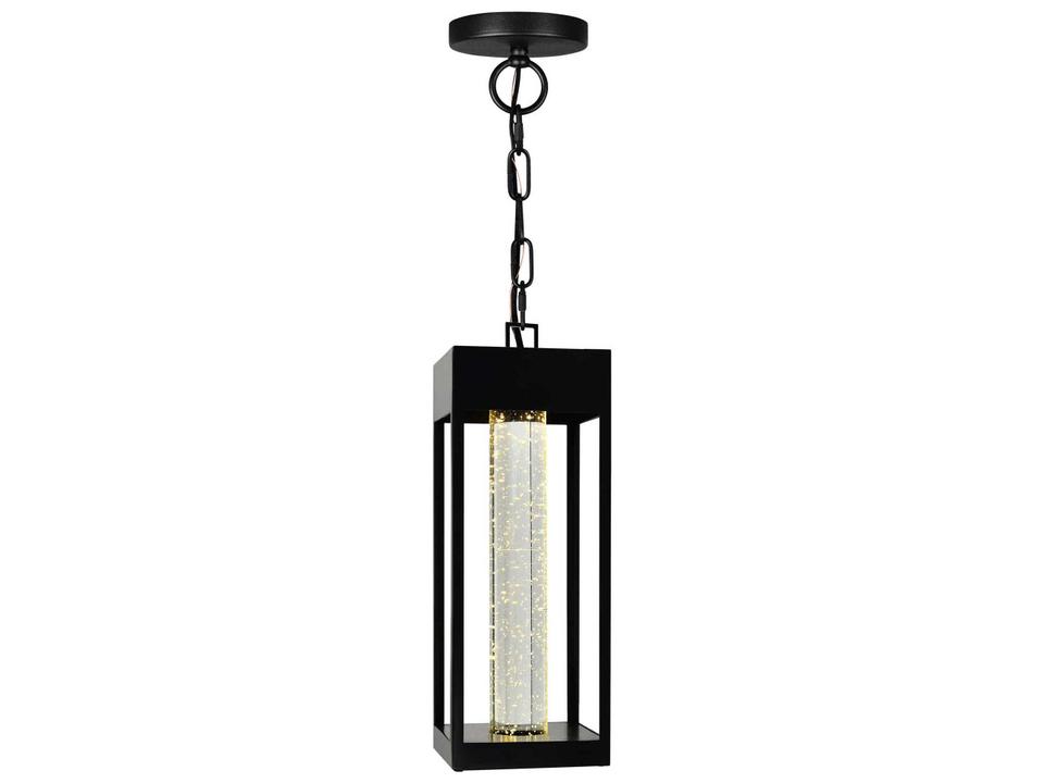 Rochester LED Outdoor Hanging Lantern in Black