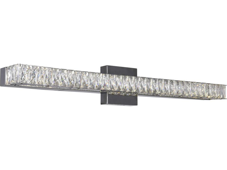 Milan 32-Inch Integrated LED Vanity Light in Chrome