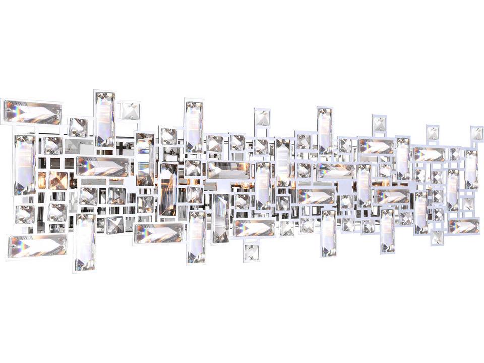 Arley 8-Light Chrome Crystal Vanity Wall Sconce