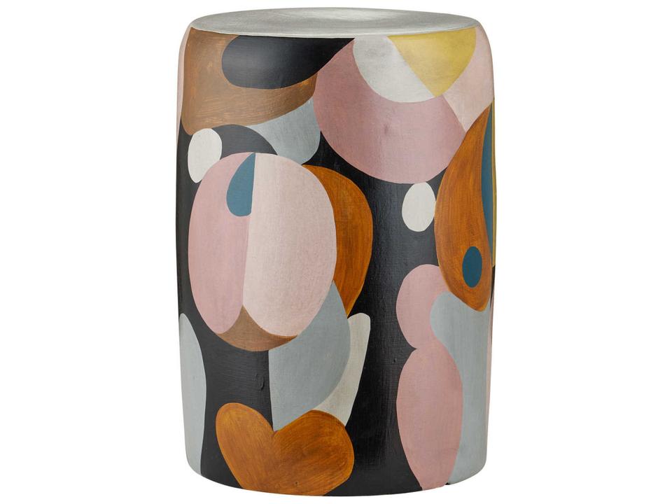 Currey and Company So Nouveau Pink Multicolor Accent Table