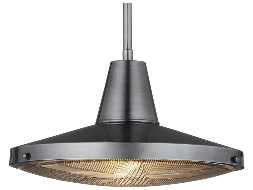 Currey and Company Mariner Silver Outdoor Pendant Light with Clear Glass