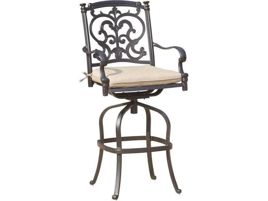 Santa Barbara Cast Aluminum Swivel Bar Stool