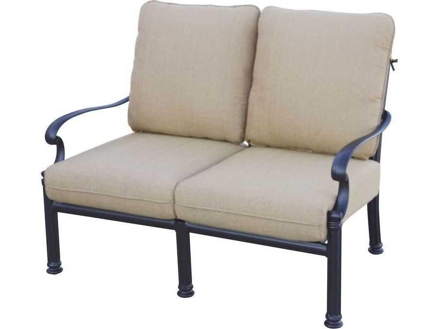 Santa Barbara Cast Aluminum Loveseat in Antique Bronze