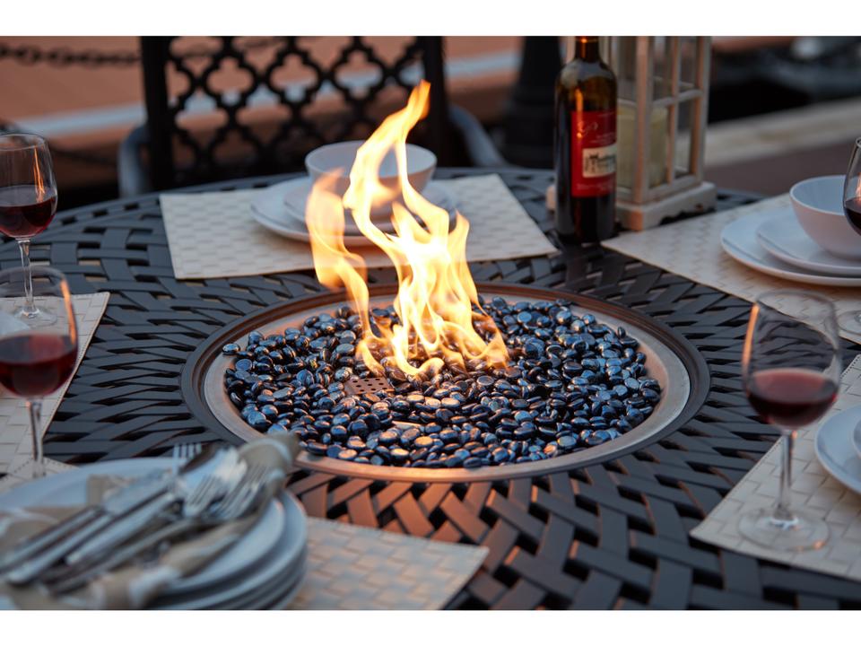 Series 60-Inch Round Counter Height Propane Fire Pit Table
