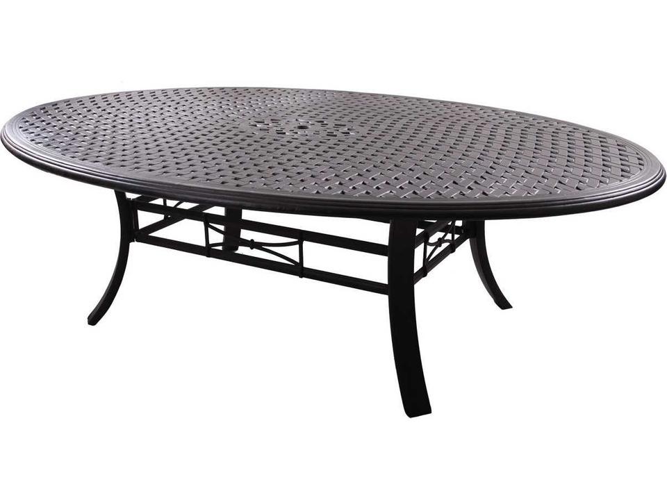 Series 99 Cast Aluminum Egg Shape Dining Table in Antique Bronze