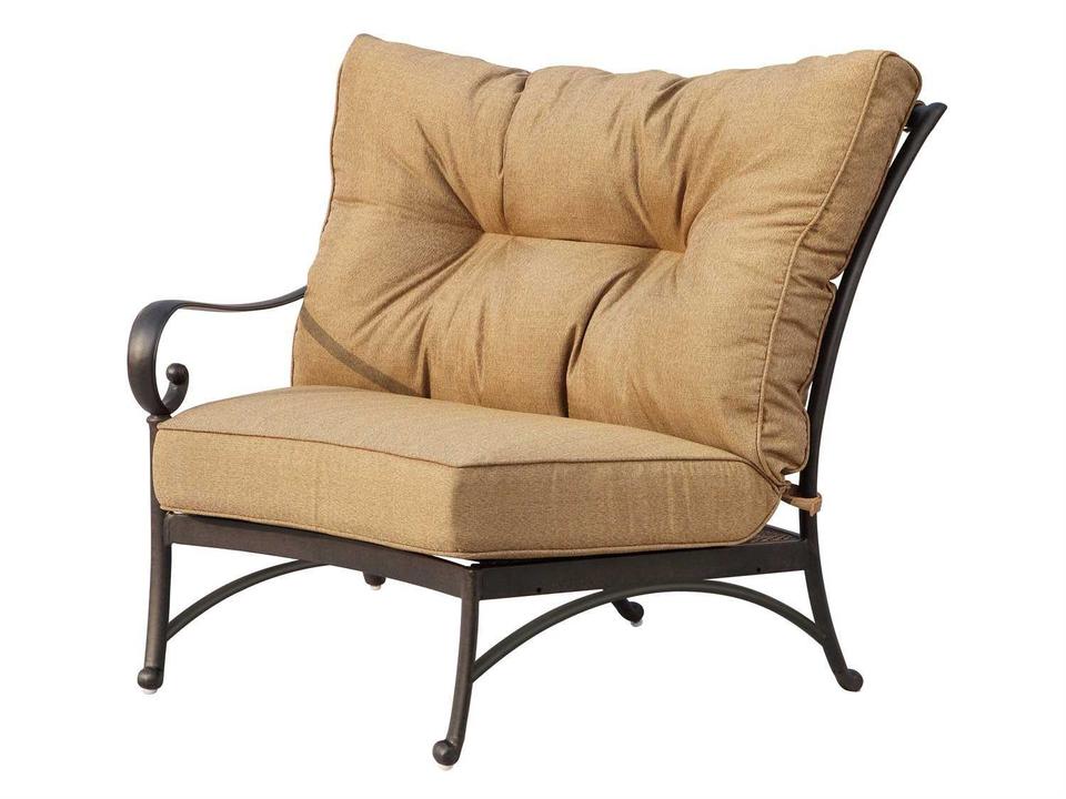 Santa Anita Replacement Crescent Sectional Left-facing Arm Chair Seat and Back Cushion