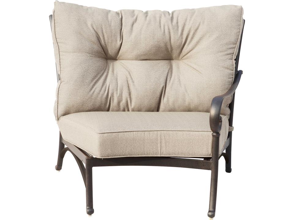 Santa Anita Cast Aluminum Sectional Right-Facing Arm Chair