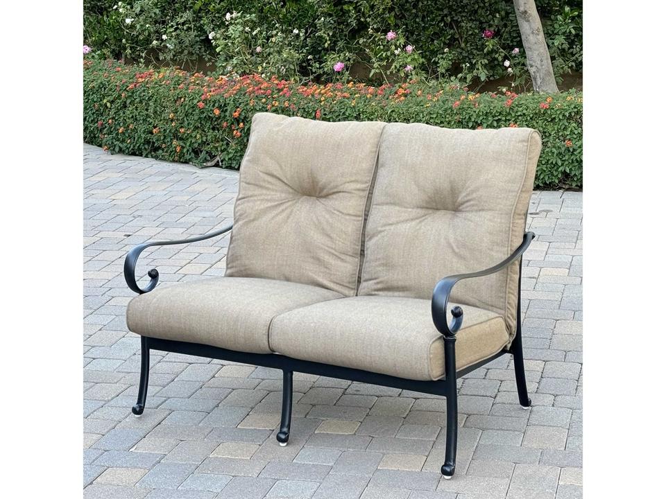 Santa Anita Cast Aluminum Loveseat