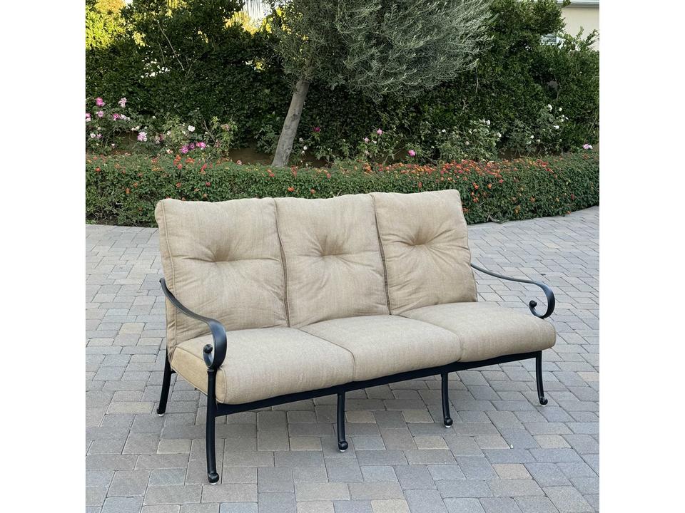 Santa Anita Cast Aluminum Sofa in Antique Bronze