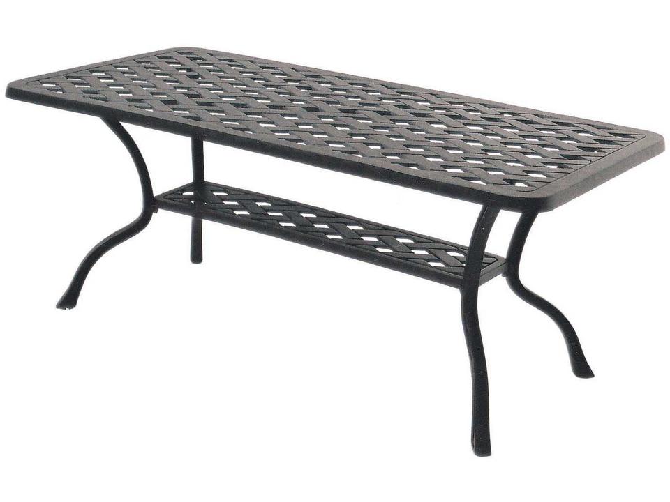 Series 30 Rectangular Coffee Table in Cast Aluminum Antique Bronze